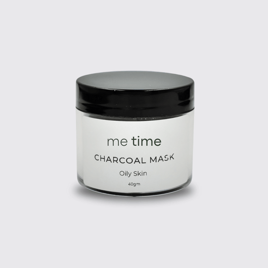 Activated charcoal and clay powder showing smooth, fine texture