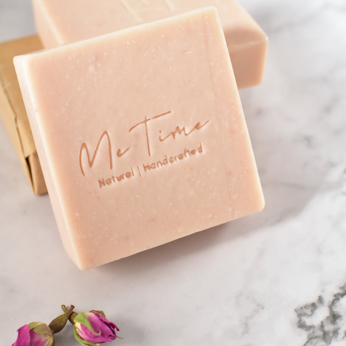 Rose clay unscented natural soap bar, fragrance-free and gentle, Me Time Soaps UAE