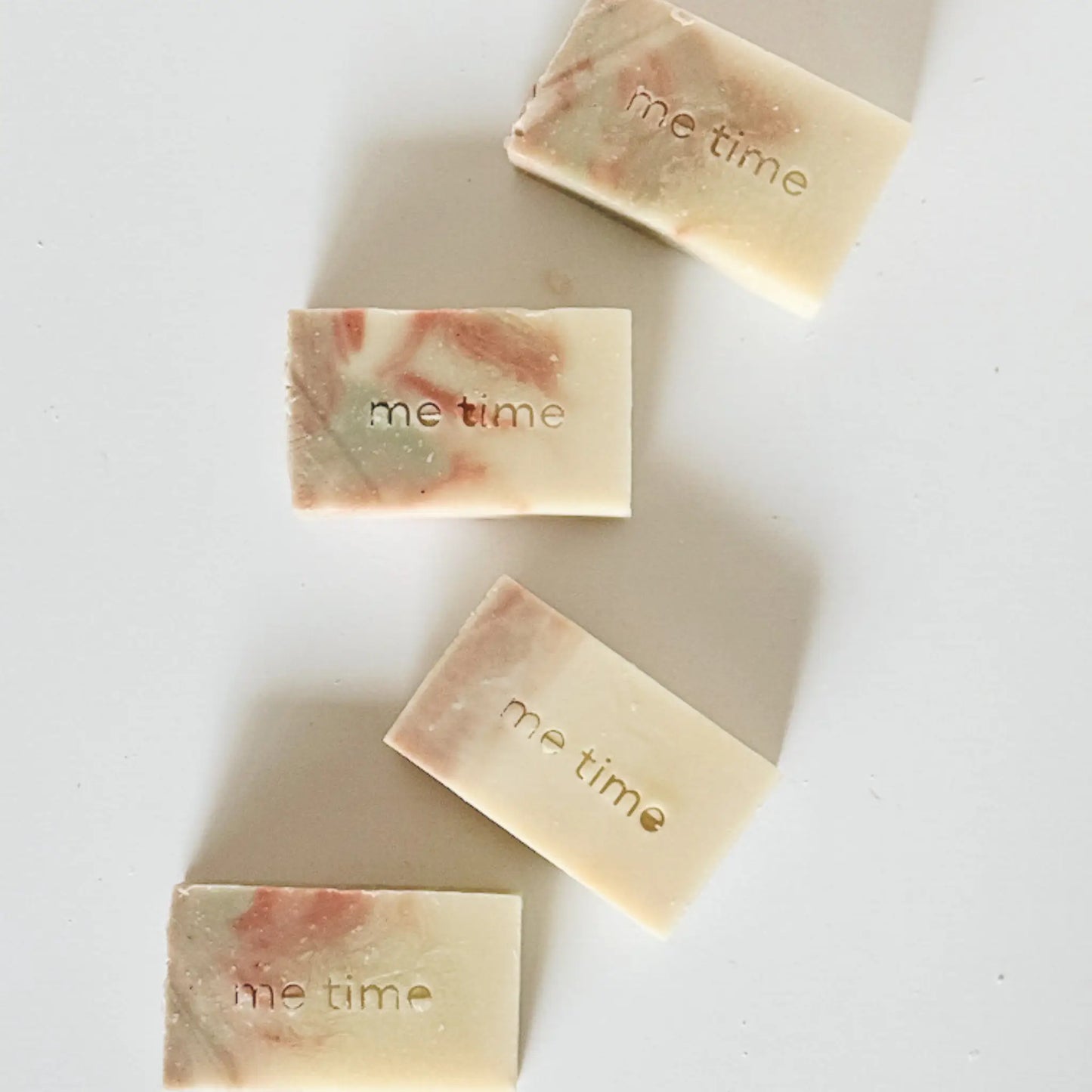 Lavender natural soap bar — handcrafted cold-process with pink clay and nourishing oils, Me Time UAE