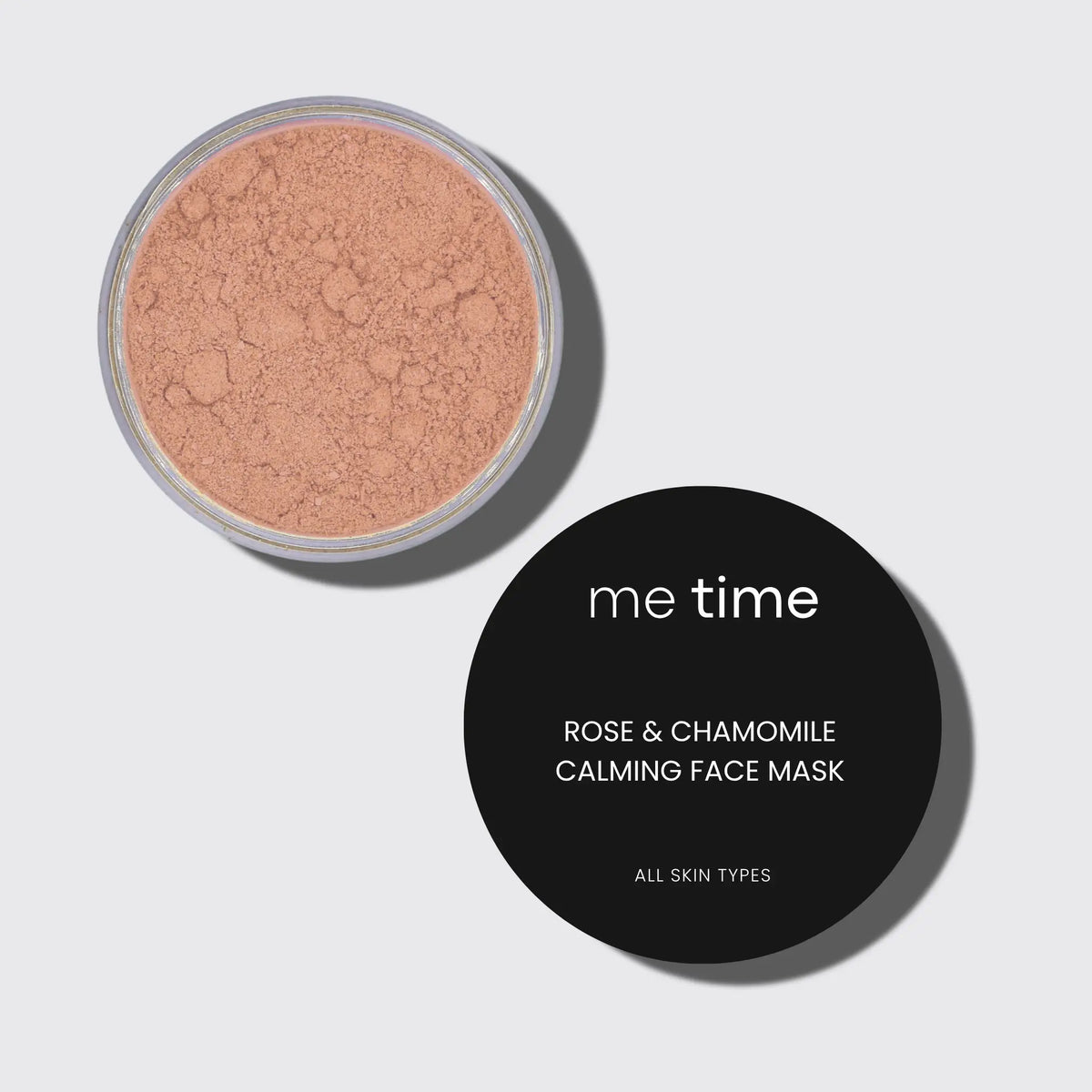 Rose and chamomile calming face mask — handcrafted dry mask with rose clay and aloe vera, Me Time Soaps UAE