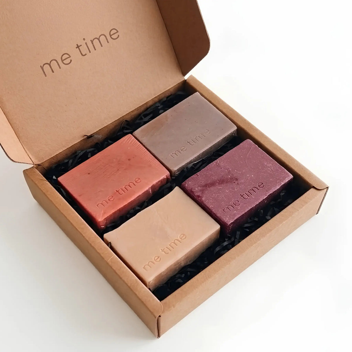Closed Me Time Heritage soap gift box, ready to give