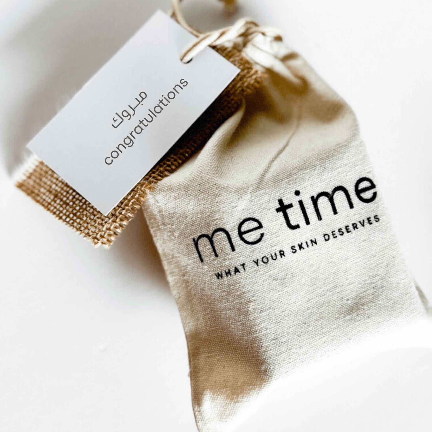 Curated Me Time gift sets arranged with natural bath and body products, ready to gift