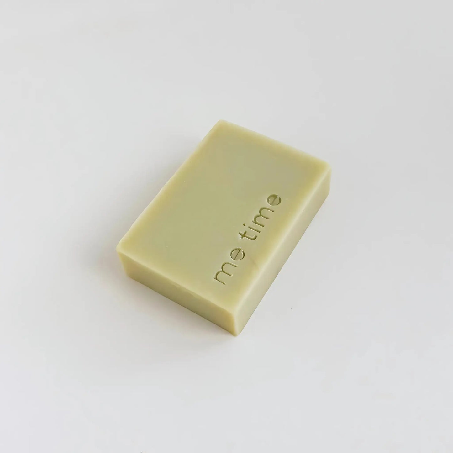 Handcrafted natural soap with eucalyptus, peppermint, and green clay by Me Time Soaps