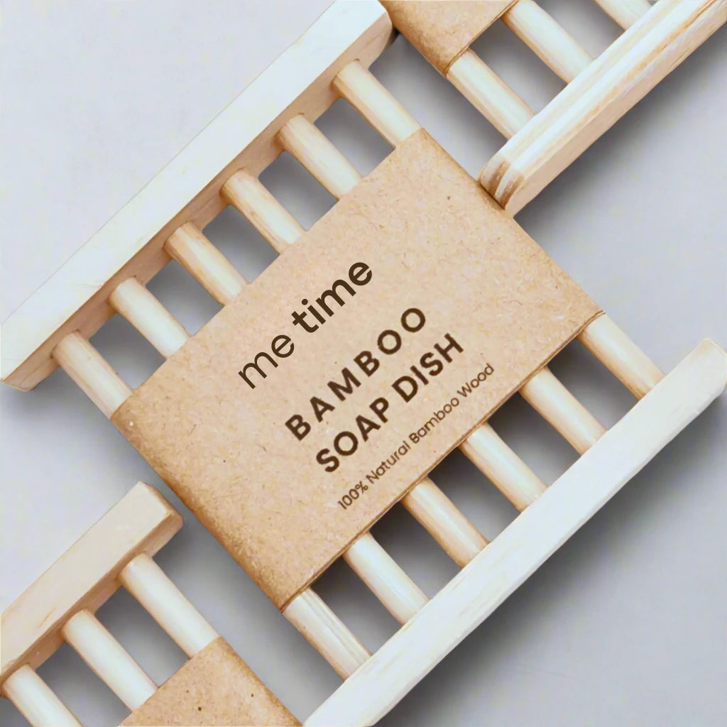 Me Time Soap Dish with Me Time label 