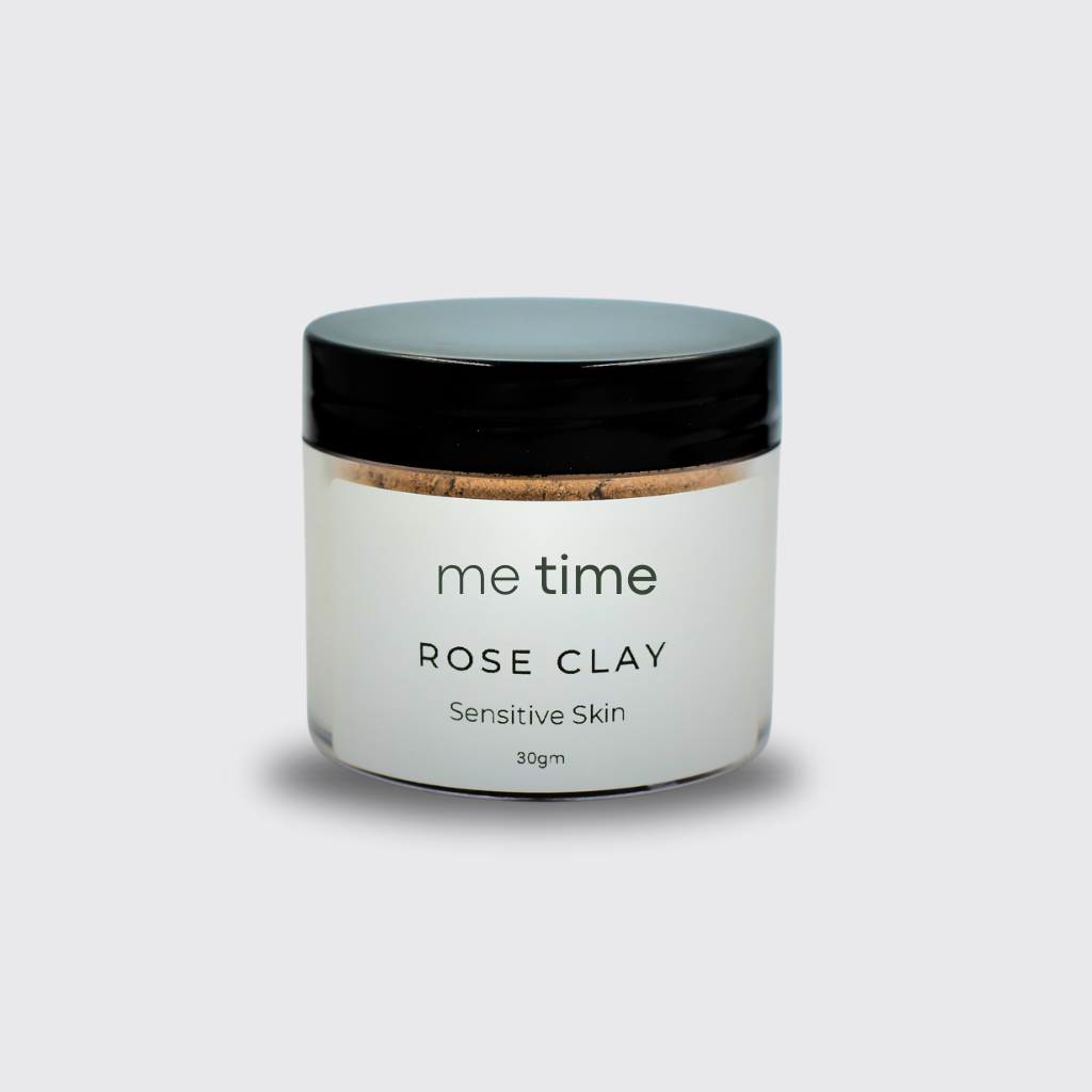 Rose Clay Detoxifying Face Mask for Sensitive Skin - Me Time Skincare