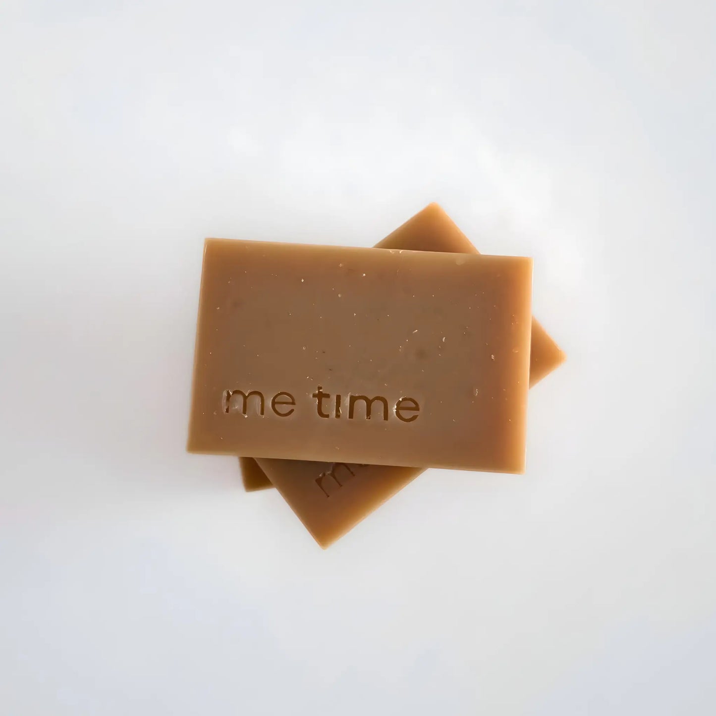 Chamomile & Vanilla Natural Soap, handcrafted heritage bar, smooth creamy surface, soft floral and vanilla tones