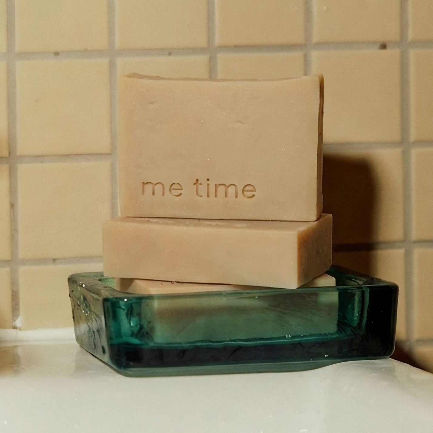 Camel Milk and Frankincense Soap close-up nourishing cold-process Me Time Soap UAE