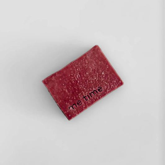 Handmade Moroccan soap bar with argan oil and red clay, natural skincare UAE