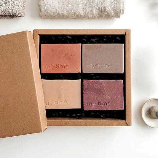 Me Time Heritage Bestsellers Soap Gift Set with four full-size handmade soaps