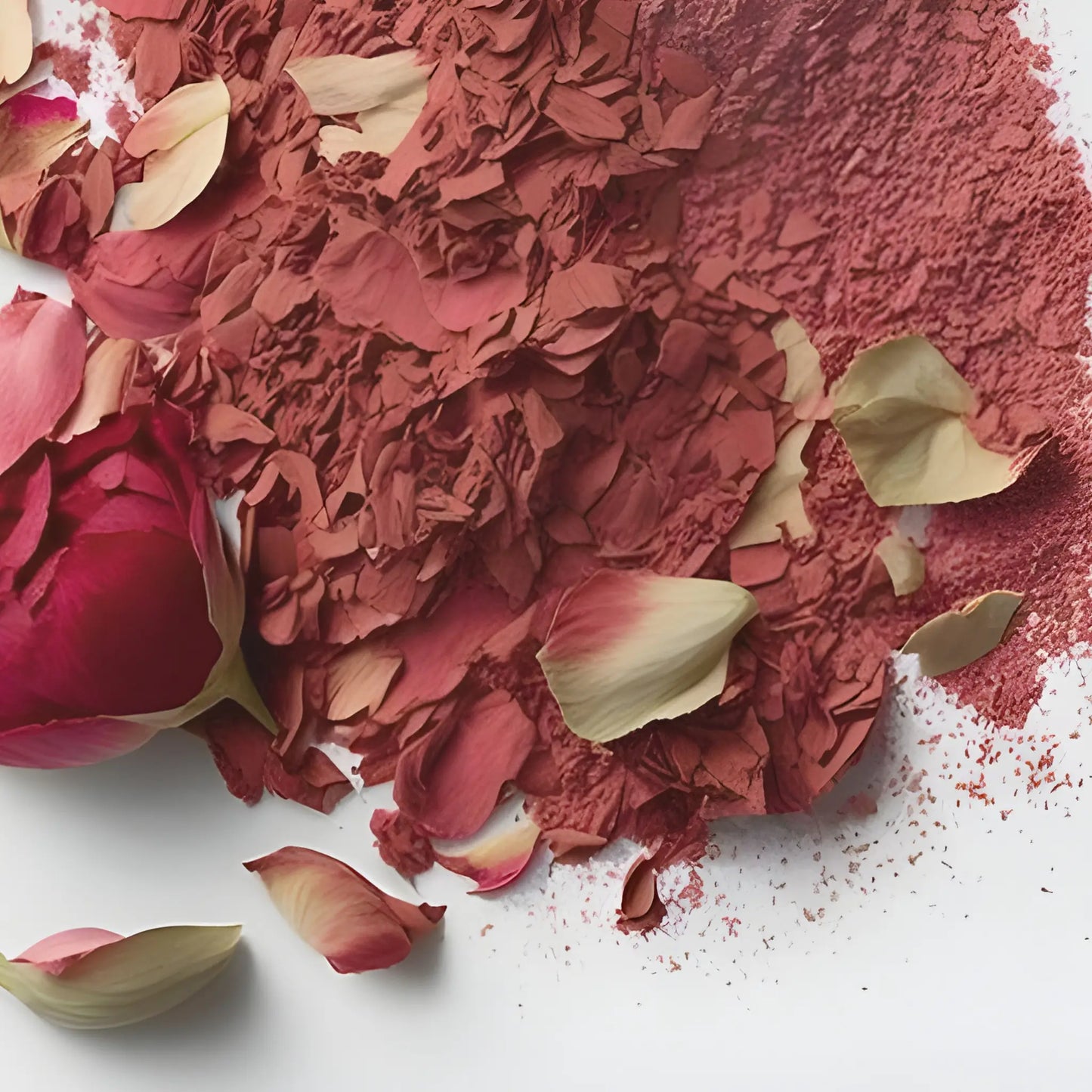 Close-up of red and pink flower petals , me time soaps, UAE